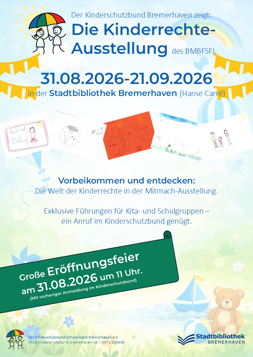 Plakat Kinderrechte-Ausstellung 2026